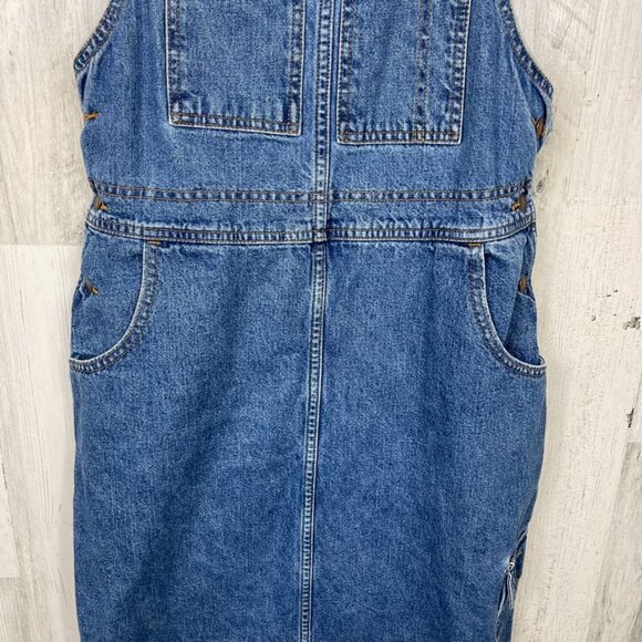 Levi's vintage denim jumper maxi skirt overalls size Medium gorpcore classic - Picture 3 of 10
